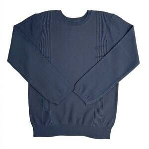 NEW KIPP boys todd knit long sleeve sweater in stone/blue